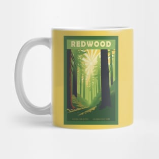 Redwood National Park Vintage Travel Poster Mug